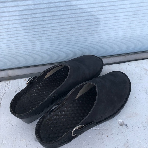 JOSEF SEIBEL Black Leather Comfort Air Massage Slingback Mules Size US 8.5 - Picture 12 of 15